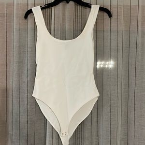 White Bodysuit Tank, size: Small